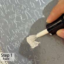 美甲印花板，钢板美甲装饰模板（适合初学者），四面神话野兽印花板，美甲印花工具套装，全新尝试，全新方法，慵懒速成美甲 - 霧霾藍 - 查看 2