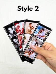 Impresión personalizada de cabina fotográfica, cabina fotográfica personalizada, impresión personalizada de cabina fotográfica, tarjetas de cabina fotográfica para bodas, marcos de película de cabina fotográfica, proporcionando 2 estilos de fotos, tiras de película fotográfica personalizadas, regalos de fotos personalizados, regalos de Año Nuevo, decoraciones para fiestas - multicolor - Ver 5