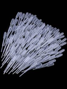 1 套一次性塑料滴管，带校准纸吸管头，塑料吸管，0.2毫升/毫升，烘焙工具 - 彩色 - 查看 3