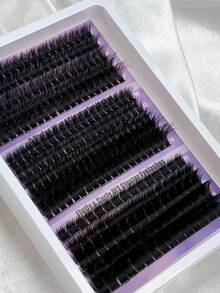 15排D型卷翘275簇80D+100D+180D单根睫毛，长度10-18毫米混合，蓬松纤长，适合DIY新手，睫毛嫁接，仿貂毛假睫毛，睫毛簇，单根睫毛，睫毛，假睫毛 - D - 查看 4