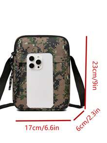 Casual Men's Minimalist Camouflage Pattern Shoulder Bag