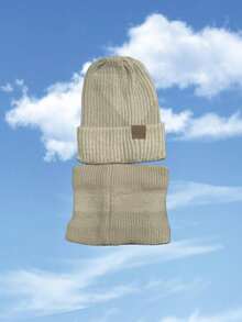 女士帽子套装 - 卡其色 - 查看 3