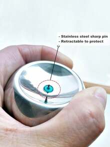 1个不锈钢打蛋器，适用于打鸡蛋，重型打蛋器，底座稳固，针尖锋利，可轻松煮出优质硬质鸡蛋，防锈且易于剥壳，厨房小工具 - 彩色 - 查看 5