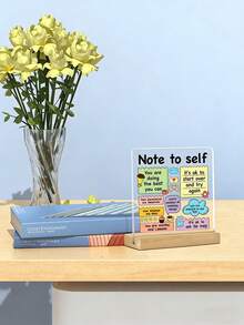 Vật trang trí bàn làm việc truyền cảm hứng về sức khỏe tinh thần, khích lệ bản thân và khẳng định tích cực, phù hợp cho văn phòng và trường học, là món quà hoàn hảo để cha mẹ dành tặng con cái và đồng nghiệp. - Nhiều màu - Xem 4