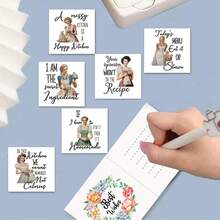 6pcs DIY Diamond Painting Kits, Cat, Dog, Cartoon Character Patterns On Paper Material Greeting Cards, Blessings And Wishes, Unique Design, Asymmetrical Shape Diamonds, Suitable For Thanksgiving Gifts - Multicolor - View 7