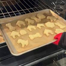 7pcs Dog Bone Shaped Cookie Cutter Set, Includes Dog Bone, Paw Print, Puppy, Poodle And Dog House Shaped Stainless Steel Cookie Cutters, Cute Fondant Cake Molds - Silver - View 6