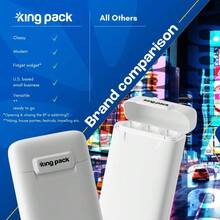 Smoking Accessories: Cigarette Case Joint Holder Smell Proof Container With Raw Cones And Rolling Papers Holds 3 King Size Prerolls For Discreet Smoking - 白色 - 查看 5