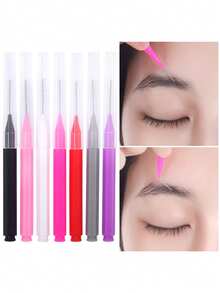 HMQ beauty 20PCS Eyelash Brush With Lid, Dust-Proof, Reusable Eyebrow Comb, Makeup Cleaning Brush Tool - Multicolor - View 8