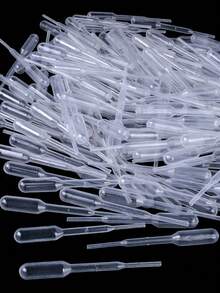 1 套一次性塑料滴管，带校准纸吸管头，塑料吸管，0.2毫升/毫升，烘焙工具 - 彩色 - 查看 9