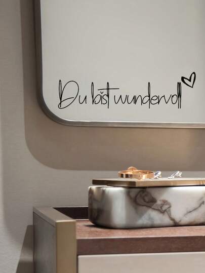 3개 "You Are Wonderful" 비닐 스티커 - 핑크 하트 디자인의 진심 어린 메시지, 거울 및 자동차 창문에 적합, 자동차 장식 장난기 넘치는 인용구 쉬운 부착 스티커, 자동차 창문 스티커