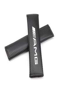 Car Seat Belts Covers Padding Carbon Fiber Belt Shoulder For Mercedes Benz AMG GLC GLB GLE CLA W206 W204 W205 W212 W213 W169 - AMG - View 7