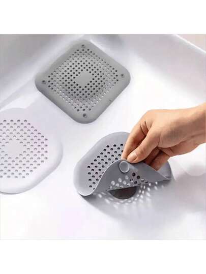 5pcs/10pcs/20pcs Bathroom & Bathtub Drain Hair Catcher - Easy To Use, Drain Filter Stickers, Disposable Drain Covers, Suitable For Shower, Sink And Washing Machine, Easy To Stick, Drain Hair Trap, Disposable Drain Filter, Bathroom Hair Catcher, Drain Cover, Kitchen Sink Strainer