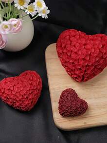 1pc Heart Flower Candle Mold DIY Handmade Soap Flower Ball Silicone Mold