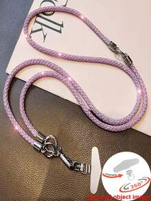 Cordón para teléfono de lujo con cristales y rhinestones para el Día de San Valentín 2026, viene con un pequeño tapete de regalo, adecuado como accesorio de teléfono para el Día de la Madre, reuniones familiares, cumpleaños de amigos, festivales, etc. Esta cadena para colgar el teléfono está diseñada para ser duradera y no romperse fácilmente. (Debido a las diferencias en el ángulo de disparo y la iluminación, puede haber ligeras diferencias de color. Prevalecerá el producto real.) - Negro - Ver 21