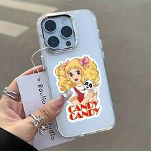 Funda para Teléfono - Funda de Teléfono con Diseño de Dibujos Animados de Caramelos, Compatible con los Modelos de 17, 16E, 16, 15, 14, 13, 12, 11 Pro,, X, XR, XSMAX, 8 y Plus, con una Cubierta Trasera Transparente de TPU Suave17  17promax - transparente - Ver 5