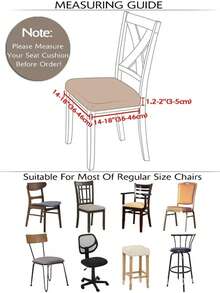 1pc/4pcs/6pcs/100pcs Striped, Plaid, Solid Color Elastic T-Shaped Seat Cover, Home/Hotel Dining Chair Slipcover - Apricot - View 6