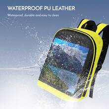 Mochila De Viaje Moto Led Pantalla App Control Personalizabl - Negro - Ver 3