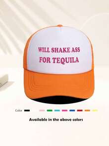 Mũ lưỡi trai lưới kiểu retro unisex "WILL SHAKE FOR TEQUILA", có thể điều chỉnh, phù hợp cho hoạt động ngoài trời như câu cá, du lịch, thể thao, dã ngoại biển và sinh hoạt trường học. Được thiết kế theo phong cách thời trang Y2K, có thể đội như mũ bố, mũ mẹ hoặc mũ đôi, là món quà lý tưởng cho các dịp lễ, mùa hè, lễ hội và du lịch. - Nhiều màu - Xem 8