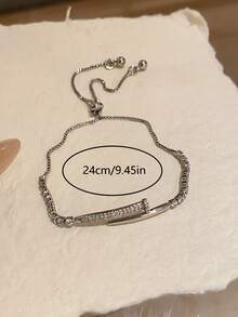 1件优雅女士幸运四叶草手链，百搭奢华设计，情人节、母亲节礼物