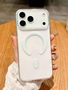 1个透明磁吸手机壳，情侣款手机壳，兼容 17 Pro Max/16 Pro Max/15 Pro Max/13/15/16/17 Pro/14/11，时尚透明磁吸手机保护套，经典耐用防摔 - 無色 - 查看 4