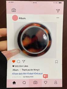 1个小众豹纹磁性气囊手机支架，个性化Magsafe背胶，强磁吸力，桌面支架配件，可伸缩倾斜式贴片，专为女性设计（需搭配磁性手机壳使用） - 彩色 - 查看 10