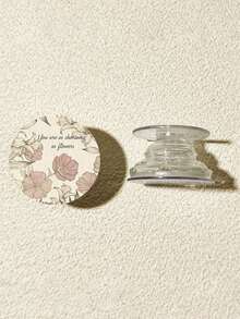 情人节礼物 1个复古手绘花朵手机支架，可折叠气垫支架，可伸缩手机支架，桌面支架，可调节，可伸缩，轻便，360°旋转，兼容苹果和安卓手机，生日、家人、朋友礼物，挤压气泡手机支架，手机配件 - 彩色 - 查看 7