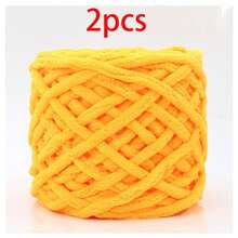 2pcs/200g Soft Ice Bar Chenille Yarn, Thick Chenille Yarn Suitable For Handmade DIY Soft And Thick Knitted Yarn, Can Be Used To Make Blankets, Scarves, Dolls, Slippers, Crochet Yarn - Multicolor - View 26