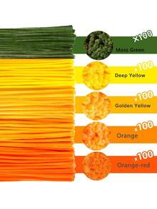 100/500 sợi dây nhung màu cam, 5 màu khác nhau, dài 30cm, chất liệu nhung mềm mại dùng trong thủ công mỹ nghệ, vật liệu tự làm đồ thủ công, trang trí nghệ thuật sáng tạo, làm đồ thủ công tự làm, gói quà, trang trí tiệc lễ hội, quà tốt nghiệp. - Nhiều màu - Xem 11