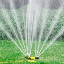 360 Degree Auto Rotating Sprinkler Head, Rotating Sprinkler Head, Nursery Irrigation Sprinkler, Lawn & Garden Watering Sprinkler, Agricultural Irrigation Rotating 3-Arm Spray Nozzle - Yellow - View 11