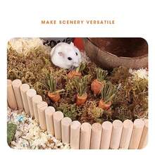 Conjunto de Brinquedos para Roer e Petiscos para Hamster: Pedras de Roer com Sabor de Cenoura e Morango, Petiscos de Grama Seca para Hamster (Decorativo e Funcional) - Laranja - Visão 8
