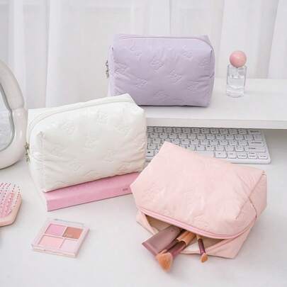 八面化妆包，旅行便携化妆品收纳包，大容量储物袋