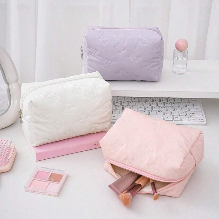 八面化妆包，旅行便携化妆品收纳包，大容量储物袋 - 彩色 - 查看 1