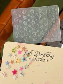 New 3D Plaid Embossed Nail Art Mold - Clear - View 14