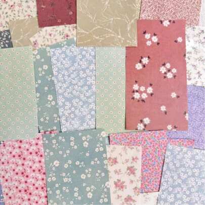 60 arkuszy naklejek z motywem kwiatowym w stylu vintage, różne rozmiary, odpowiednie do majsterkowania, na powrót do szkoły, do domu i biura