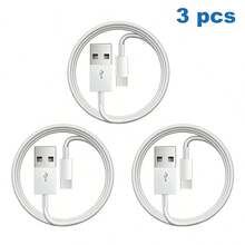 1-3pcs USB A To Type-C 3.3Ft/100cm Fast Charging Data Transfer Cable Adapter For IPhone 17 Pro Max/17 Pro/17/Air/16 15 Pro Max Plus/ And Other Devices - White - View 10