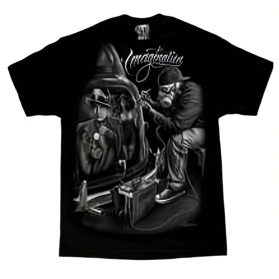 DGA D Gonzales Imagination Lowrider Art T Shirt - Đen 9 - Xem 1