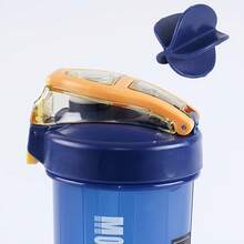 1pc 550ml/19oz Gym Protein Powder Shaker Bottle, Portable Leak-Proof Water Bottle With Mixing Ball, Suitable For Daily Fitness - Gym Workout - Bodybuilding, Great Gift For Friends And Holidays - Multicolor - View 9