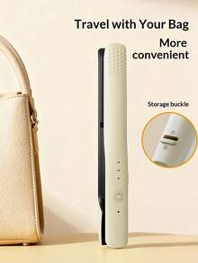 Última plancha alisadora inalámbrica, plancha y rizador multifunción, herramienta de peinado recargable y portátil, nueva plancha alisadora y rizadora de iones de doble uso - Multicolor - Ver 4