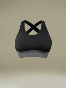 UONNOU 三件套女士运动服套装，包括文胸+长袖上衣+长裤塑形套装，女士户外休闲服，运动服，塑形服，紧身服，夹克款式，机车风格，立领，全开拉链，运动拇指孔设计，交叉肩带文胸背心，超短塑形上衣，提臀，收腰收腹，塑造腿部线条，让您看起来更苗条，运动紧身长裤，高弹力高塑形，蜂窝无缝针织柔软面料，适合运动和户外活动、瑜伽、健身、跑步、休闲日常、通勤、聚会和节日等，时尚运动户外套装，适合所有季节，秋冬春秋皆宜。 - 黑與白 - 查看 5