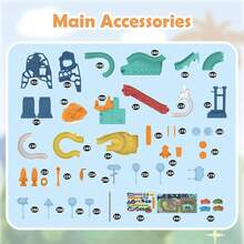 TendenciaPista De Carros De Espacio Juguetes Para NiñosCalidad premium - Multicolor - Ver 6