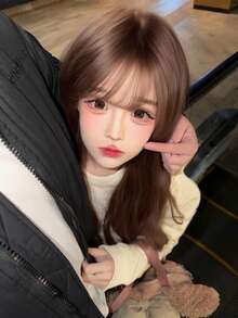 一副棕色隐形眼镜，直径14.5毫米，放大双眼，佩戴舒适，适合日常约会和派对妆容，年含水量40%。 - 年拋 - 查看 5