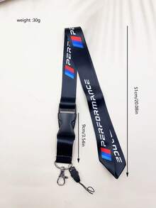 1 件运动风格高性能手机挂绳，带扣，适用于汽车改装、徽章夹、钥匙扣、工作卡展示休闲汽车配件包魅力学院风可爱哥特 Y2k - 黑與白 - 查看 7