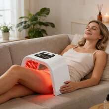 Mother's Day Gift, New Type Of Soothing Facial Beauty Device, Seven-Color LED Light Therapy Soothing Mask, Home Skincare LED Light Therapy Tool, Suitable For Facial, Neck Care And Full-Body Care, Suitable As A Gift For Beautiful Female Friends And Mothers. - 美規A型插(110-127V) - 查看 5