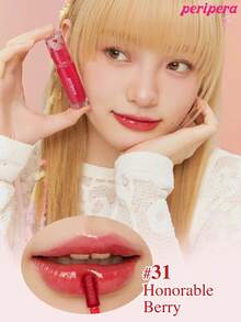 K-Beauty Peripera Ink Mood Glowy Tint, Water Bare Tint, Mirror Watery Lip Gloss, Glass Lip Gloss, Lip-Plumping, Naturally Moisturizing, Lightweight, Glow-Boosting, Long-Lasting, Comfortable, Non-Sticky, Mask Friendly, No White Film, K-Beauty, Korean Makeup - #31 Ông Berry đáng kính - Xem 2