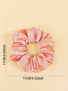 8个蓝色缎面发圈，光滑百搭，优雅复古发绳，适合女性 - 彩色 - 查看 3