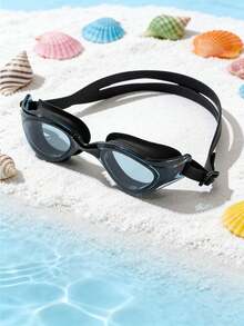 Adult Professional Swimming Goggles, High Transparency Anti-Fog Waterproof, Dual Silicone Sealing Strap, Essential For Swimming Pool, Beach, Training