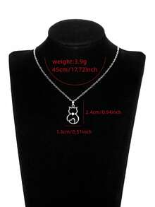 1 PC Cute Cubic Zirconia Necklace Pendant For Women Valentine's Day Gift Wedding Jewelry - 1# - View 5