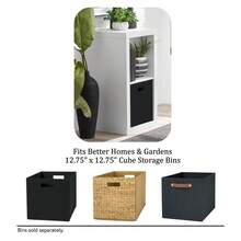 White Texture 2 Cube Storage Organizer, Storage Cabinet Mueble De Sala Cabinets For Home Organization - Màu trắng có vân - Xem 8