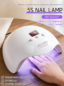 XEIJAYI 1个20珠白色UV LED美甲灯，专业美甲烘干机，凝胶美甲油灯，带3档定时功能的UV美甲LED烘干灯 - 白色 - 查看 4