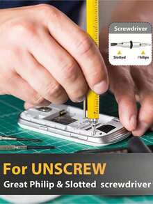 6 In1 Multifunction Ballpoint Pen , With Modern Handheld Tool Measure Technical Ruler Screwdriver Touch Screen Stylus Spirit Level, Anniversary Birthday Gifts For Dad Husband Boyfriend Grandpa Men Him Yellow Back To School - Multicolor - View 1